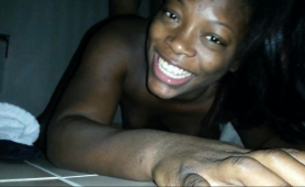 Beautiful Ebony Teen Gets Pumped Full Of Cock Doggystyle