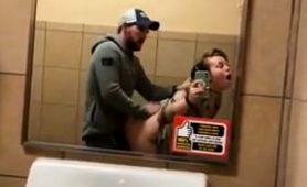 Slutty Amateur Teen Fucked And Facialized In A Public Toilet