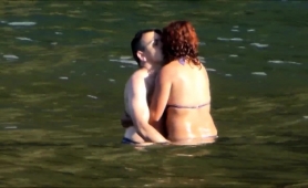 Sexy Redhead Wife Having Fun With Her Man In The Outdoors