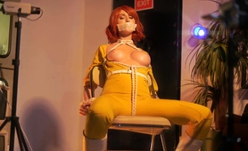 Hot Redhead Milf With Big Tits Gets Tied Up And Gagged
